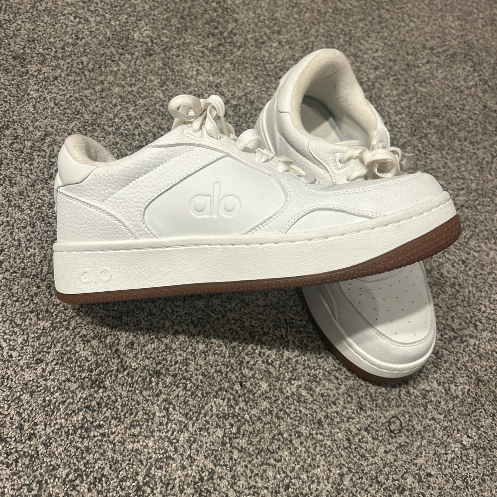 ALO recovery mode  White and Brown Sneakers (worn 1x